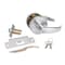 Global Door Controls Pisa Series Standard Duty Brushed Chrome Grade 2 Commercial Cylindrical Entry Door Handle with Lock and Clutch Function GAL-1151P-626 - alternate 3